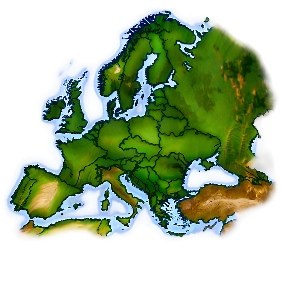 Europe Environmental Map PNG jre35 PNG with transparent background