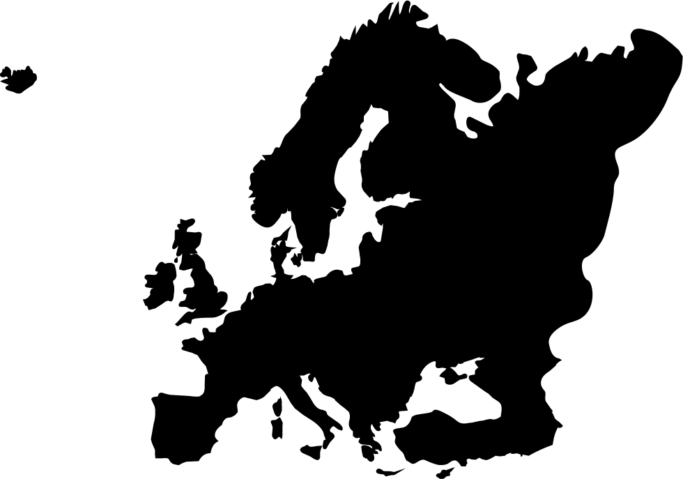 Font Europe - Europe Map Grey, HD Png Download PNG with transparent background