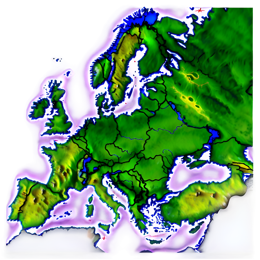 Europe Topographic Map PNG 58 PNG with transparent background