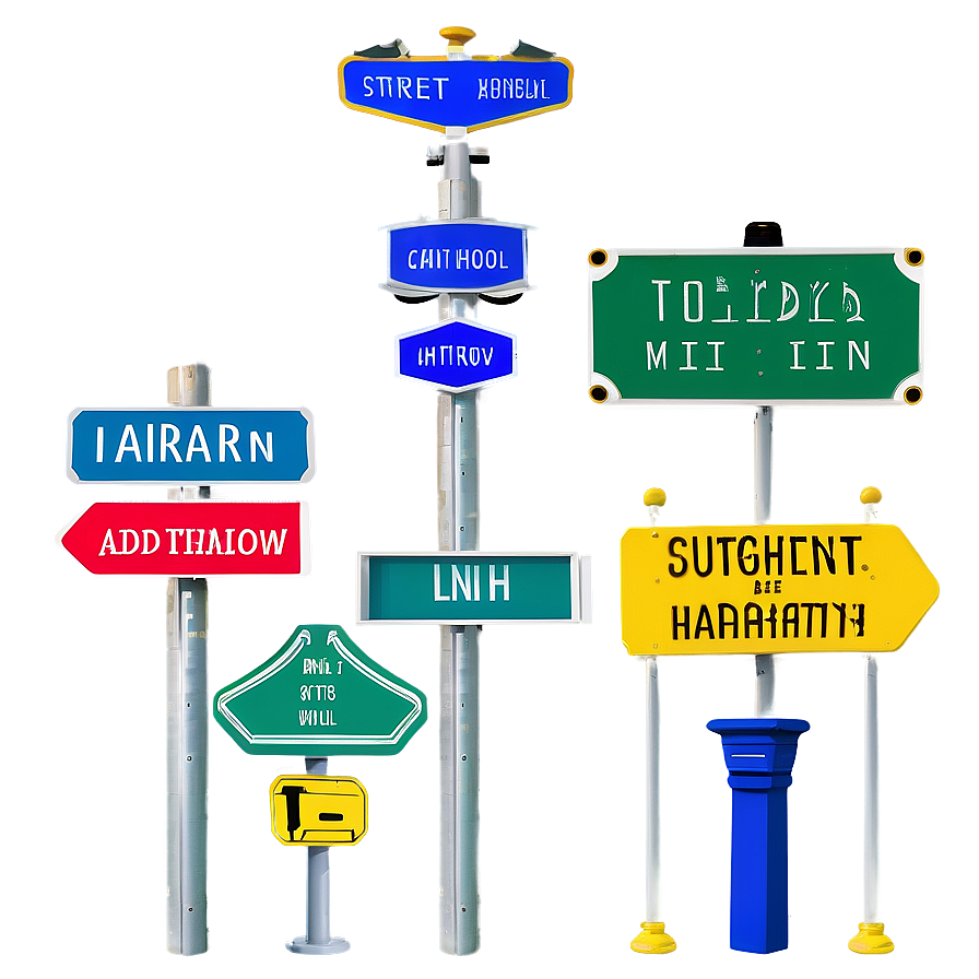 European Street Signs Png 54