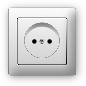 European Style Electrical Socket 298x297 PNG image with a transparent background, free high-resolution download