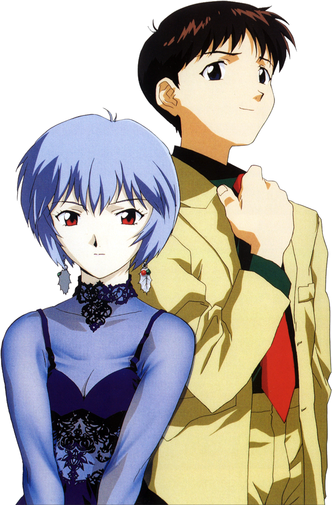 Evangelion_ Characters_ Shinji_and_ Rei