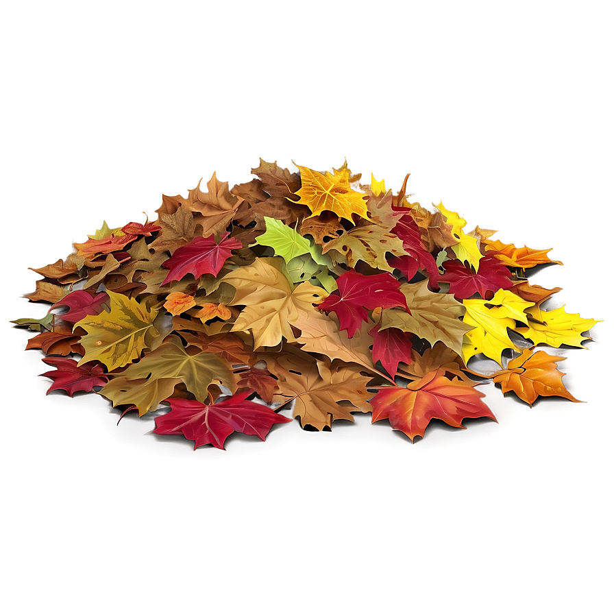 Evening Leaf Pile Png Hhn