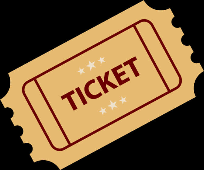 Event Admission Ticket Illustration