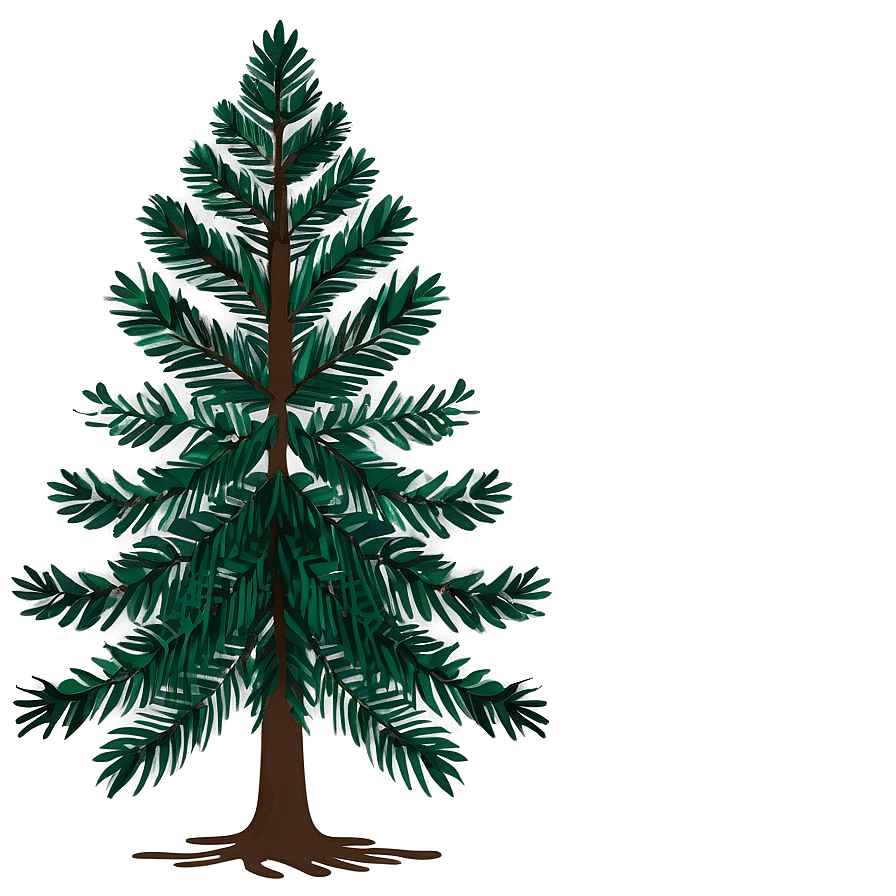 Evergreen Tree Silhouette Png 06212024