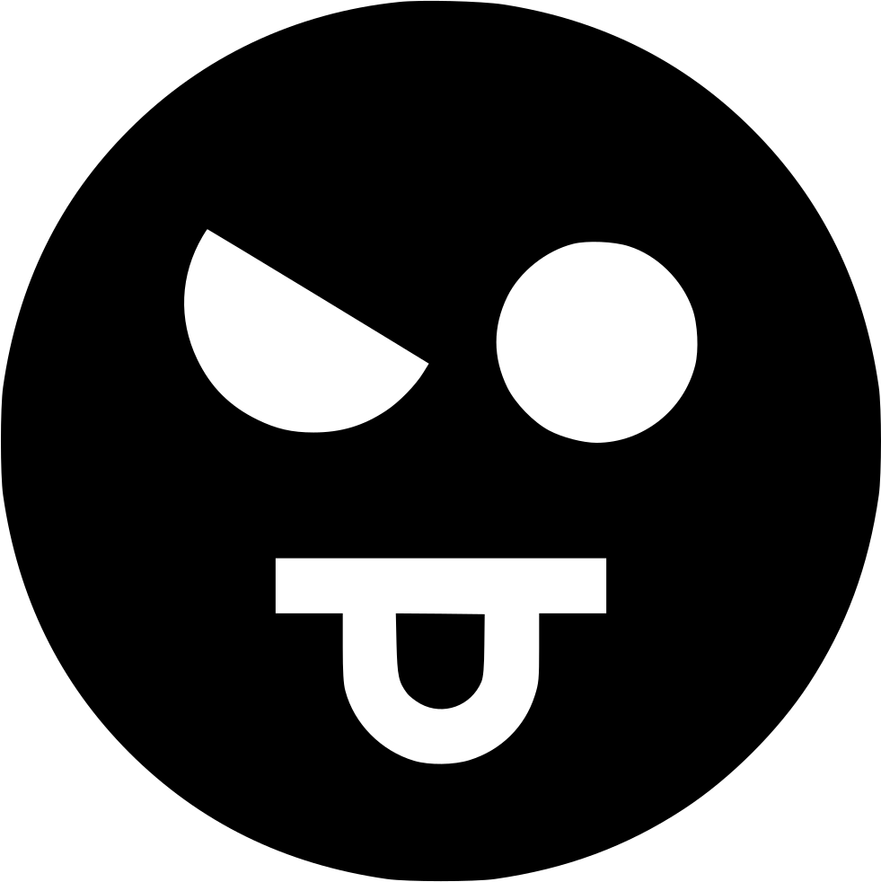 Evil Eye S - Black Sad Emoji Dp, HD Png Download PNG with transparent background