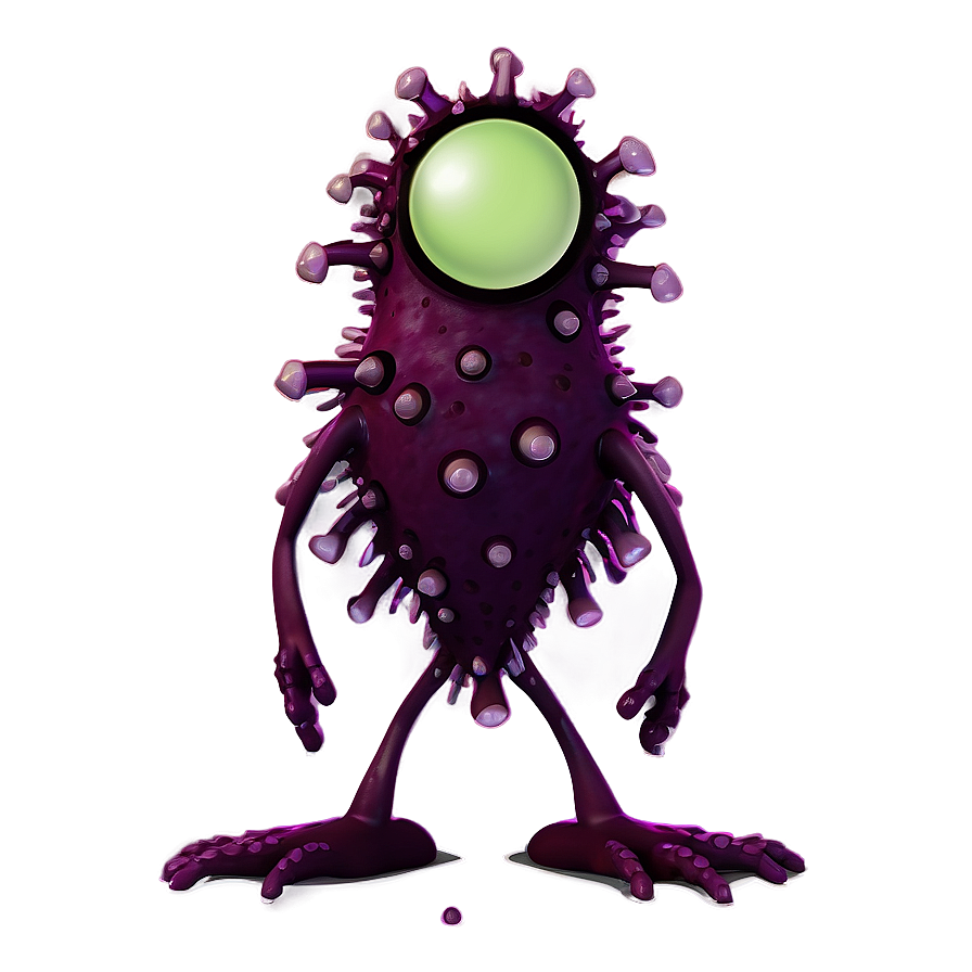 Evil Virus Cartoon Character Png 06282024