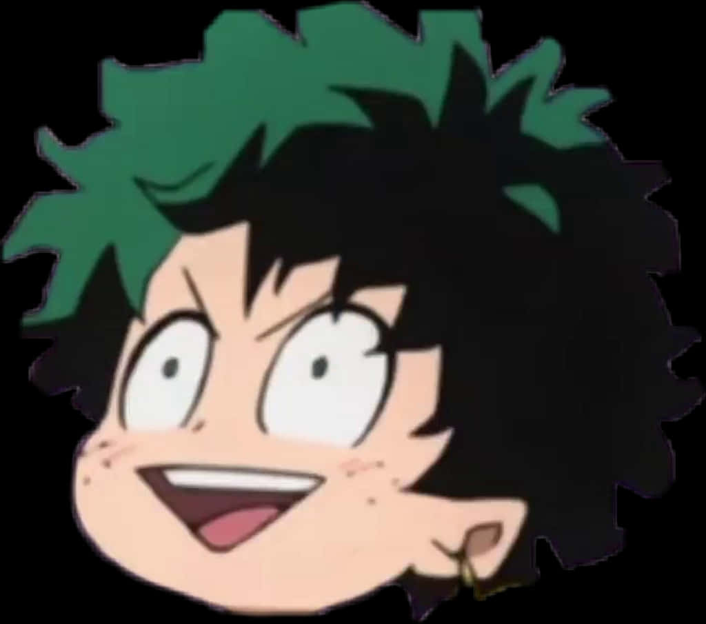 Excited Anime Character Face