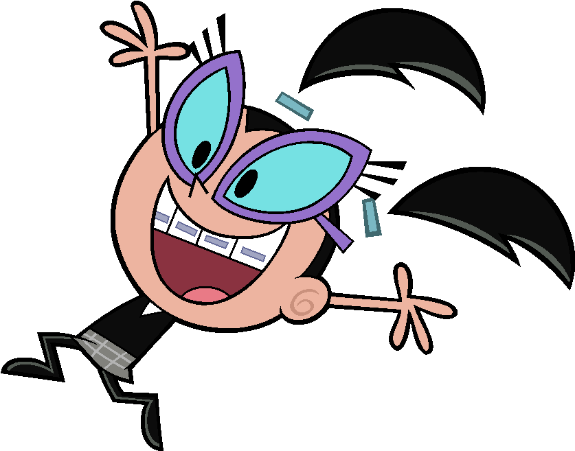 Excited Cartoon Character Jumping