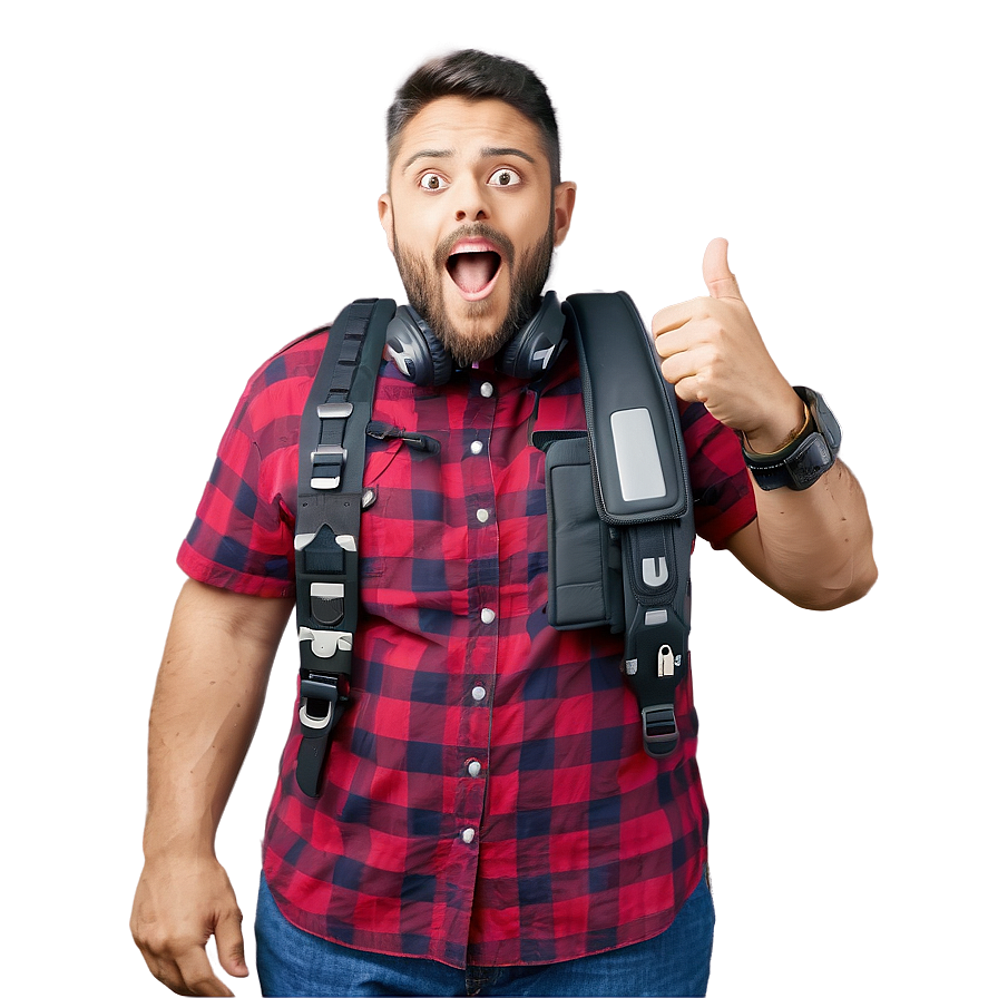 Excited Gamer Png Hvw