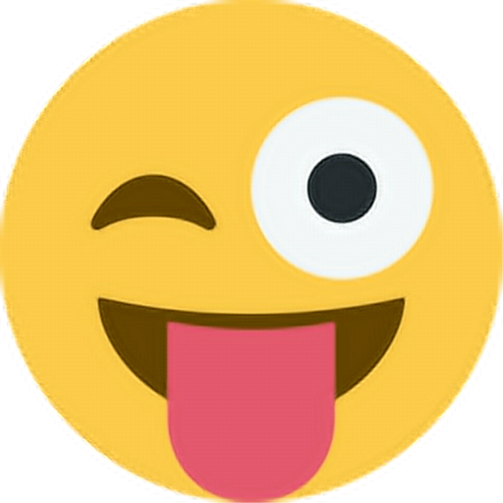 Happy Tongueout Tongue Emoji - Stuck Out Tongue Winking Eye Emoji, HD Png Download PNG with transparent background