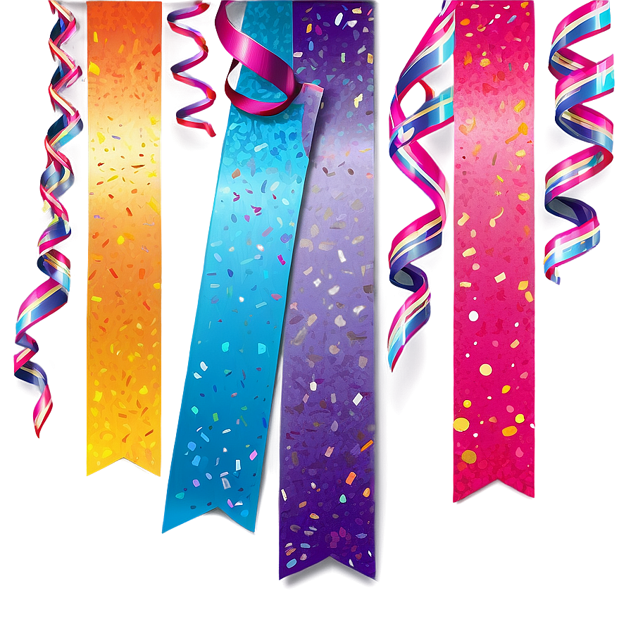 Exciting Celebration Streamers PNG ydb10 PNG with transparent background