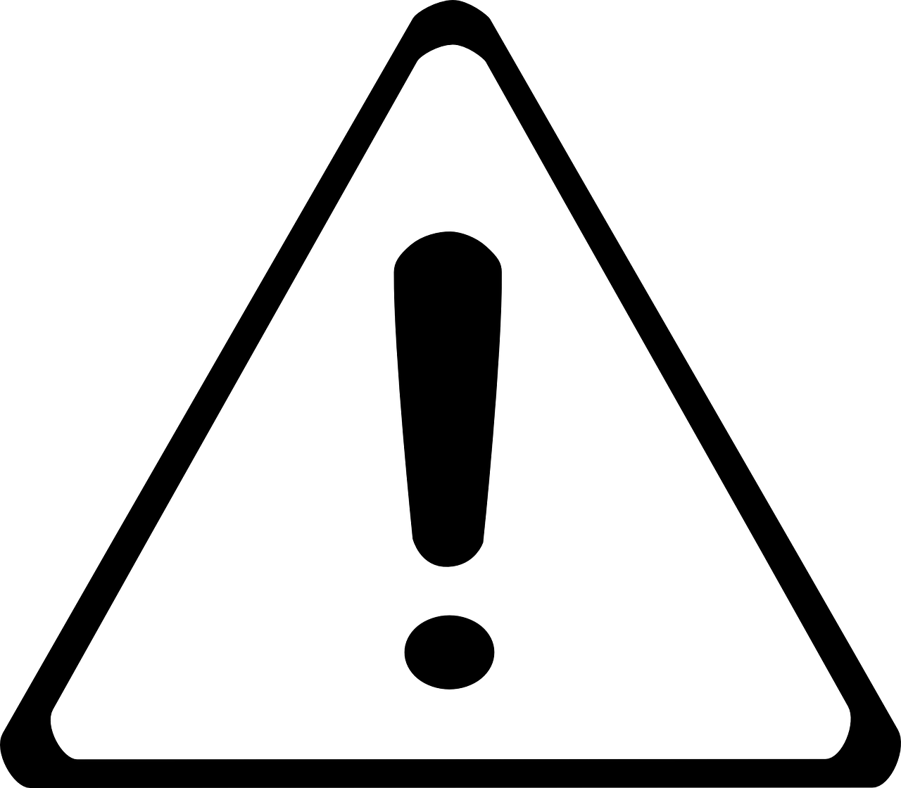 Exclamation Warning Sign Vector