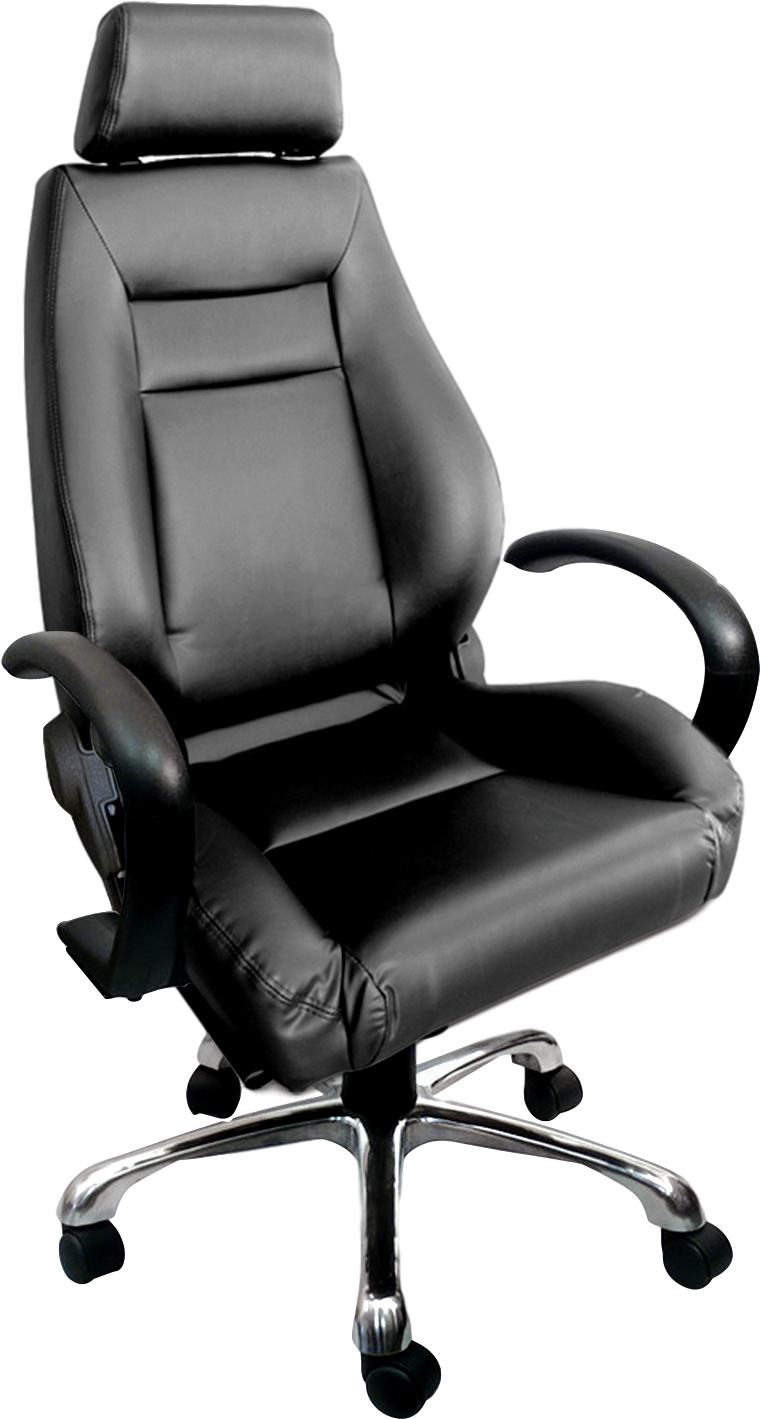 Executive Black Leather Office Chair