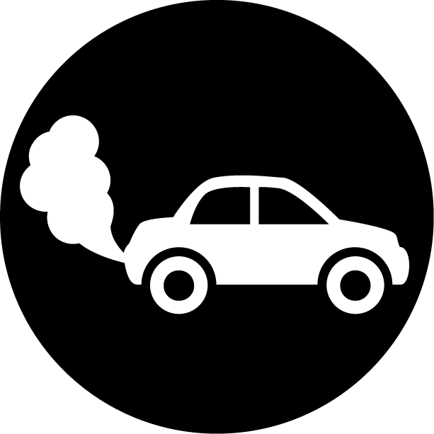 Exhaust Emitting Car Icon PNG image with a transparent background, free high-resolution download