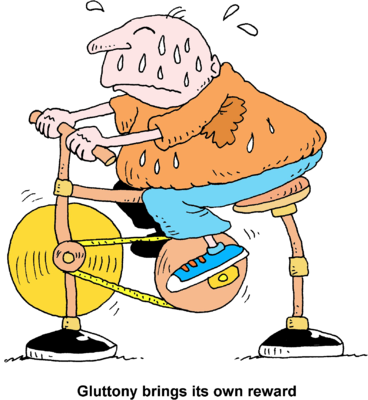 Svg Library Fat Man Clipart - Fat Man On Exercise Bike PNG with transparent background