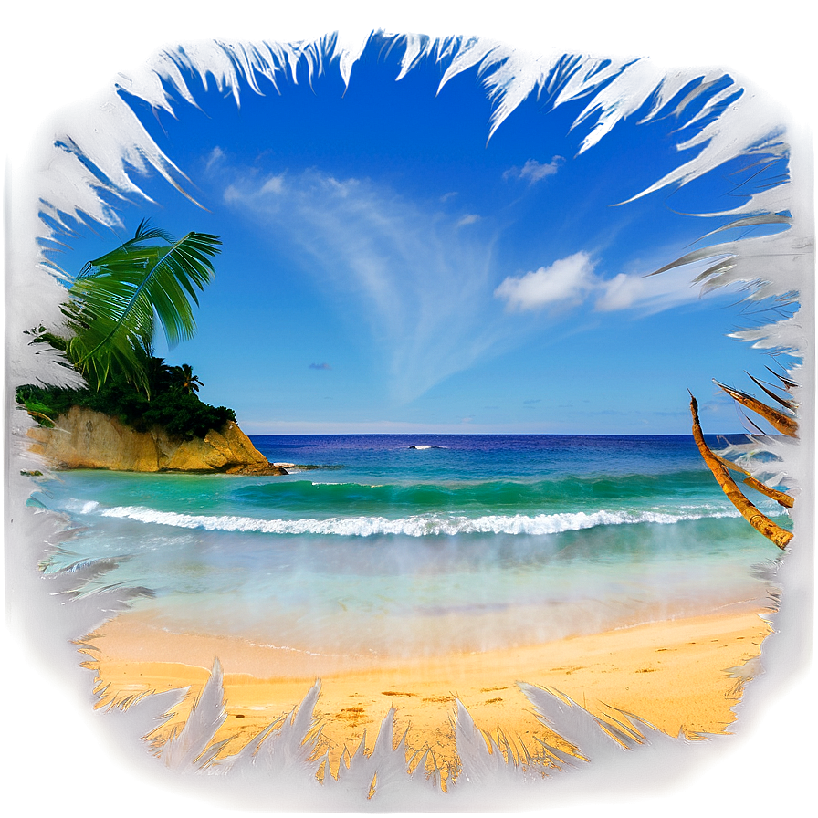 Exotic Beach Sunset Picture PNG 05212024 PNG with transparent background