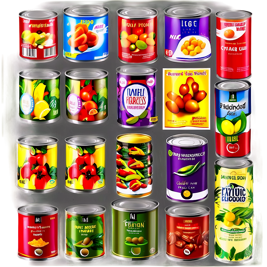 Exotic Canned Foods Png Sdh68