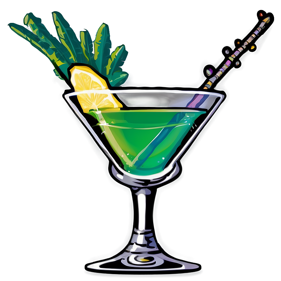 Exotic Cocktail Glass Png 06112024