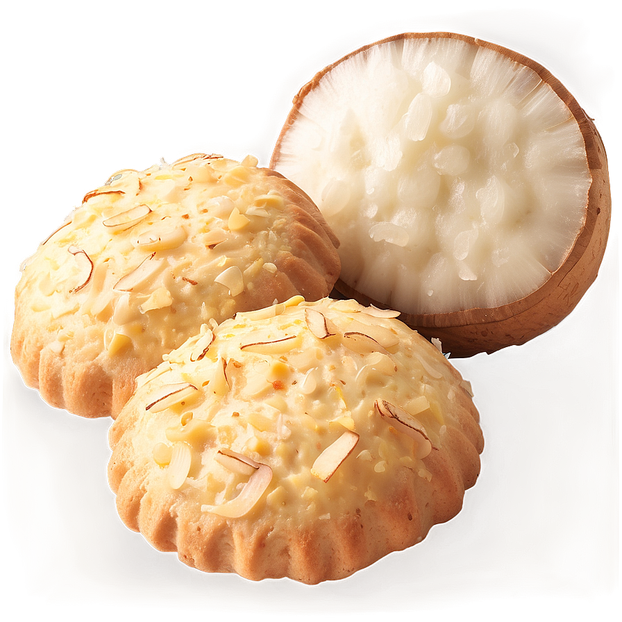 Exotic Coconut Biscuits PNG 06202024 PNG image with a transparent background, free high-resolution download
