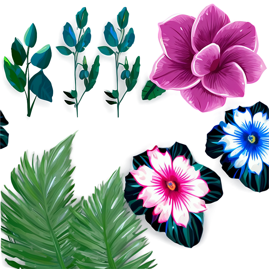 Exotic Flores Collection Png 10