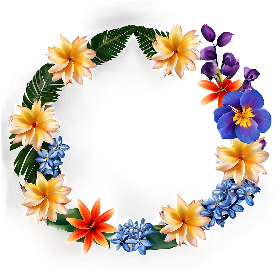 Exotic Flower Circle Png Ekg