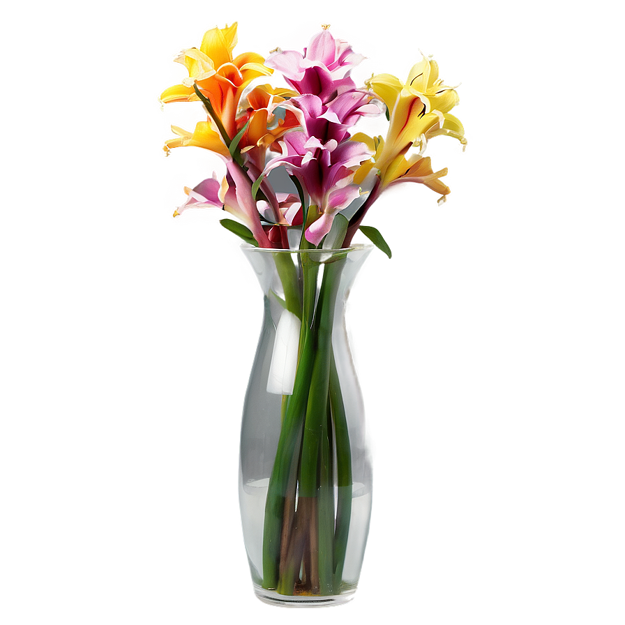 Exotic Flowers In Vase Png 06272024