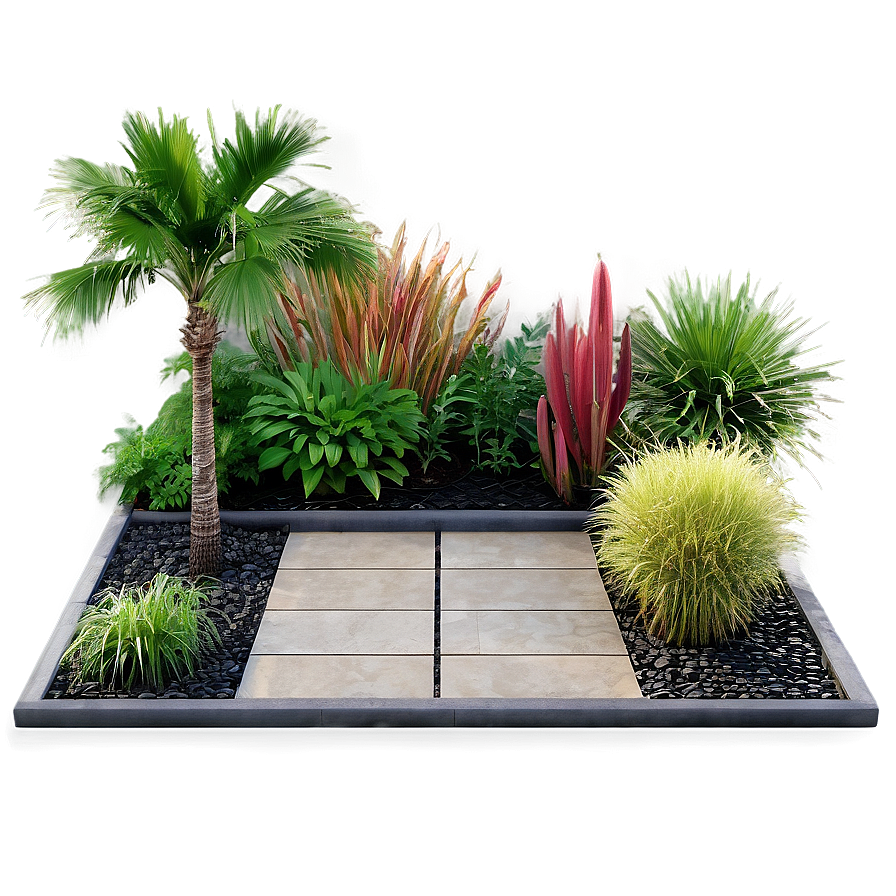 Exotic Garden Landscape Design Png Gmn