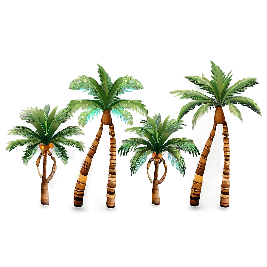 Exotic Island Palms Png Ytj20