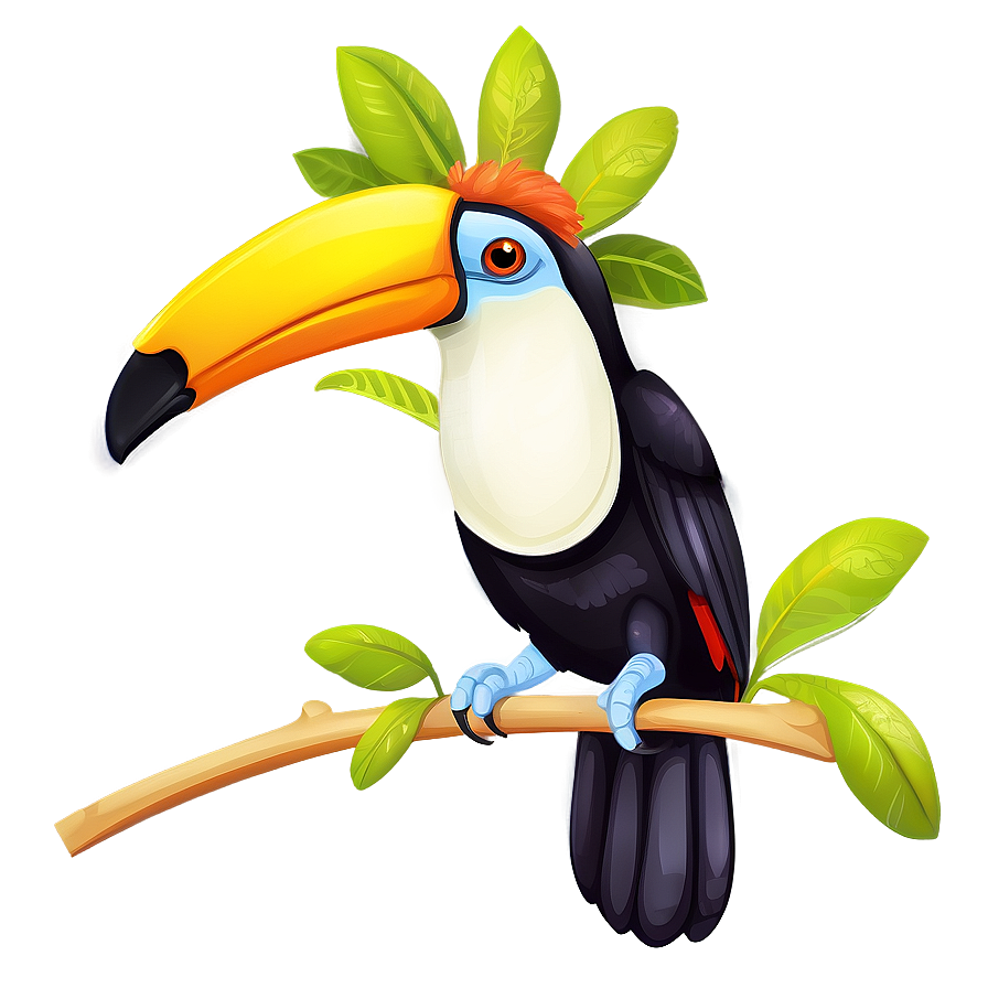 Exotic Toucan Illustration Png Kni