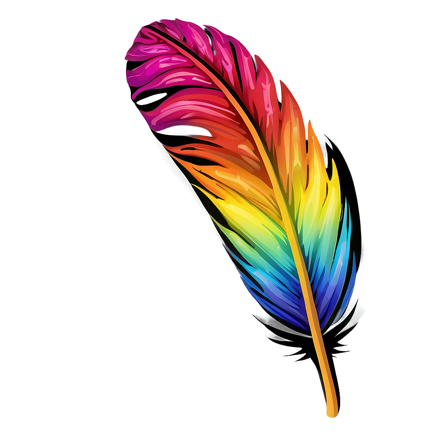 Exotic Tropical Feather PNG 05042024 PNG with transparent background