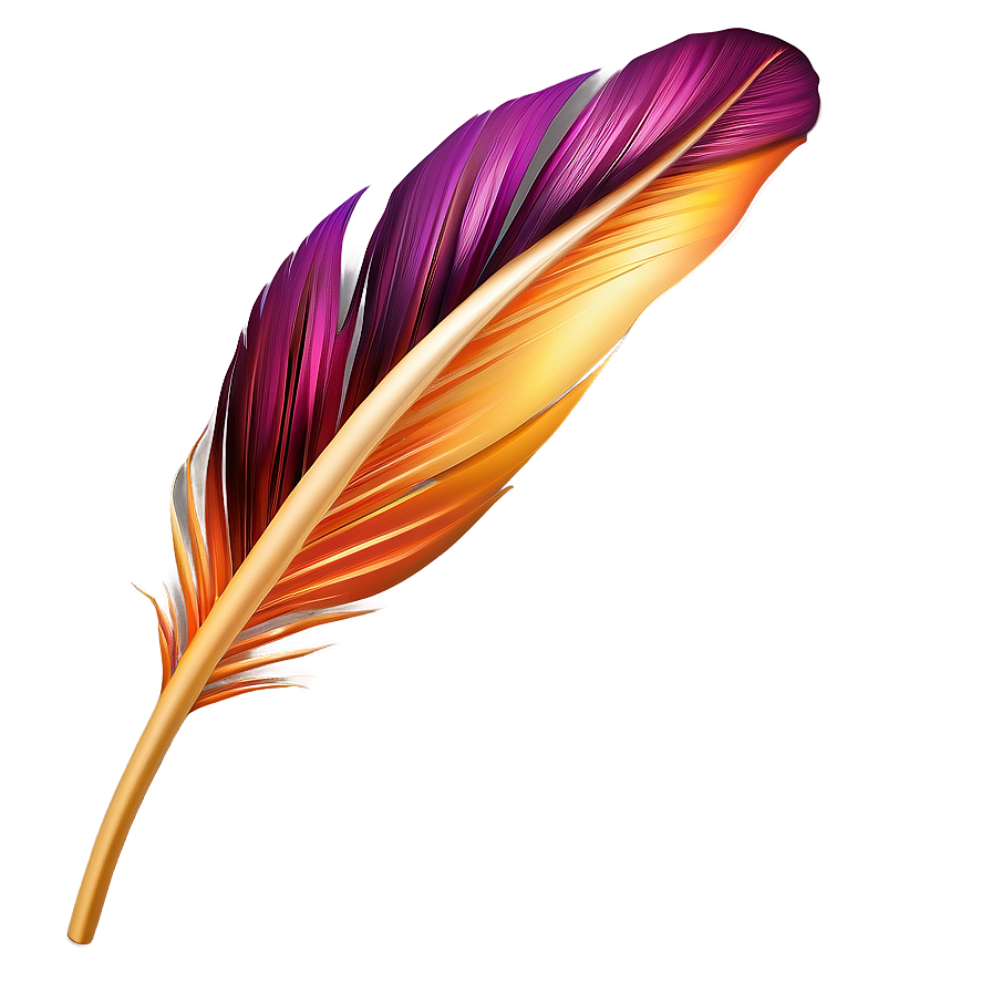 Exotic Tropical Feather PNG ien71 PNG with transparent background
