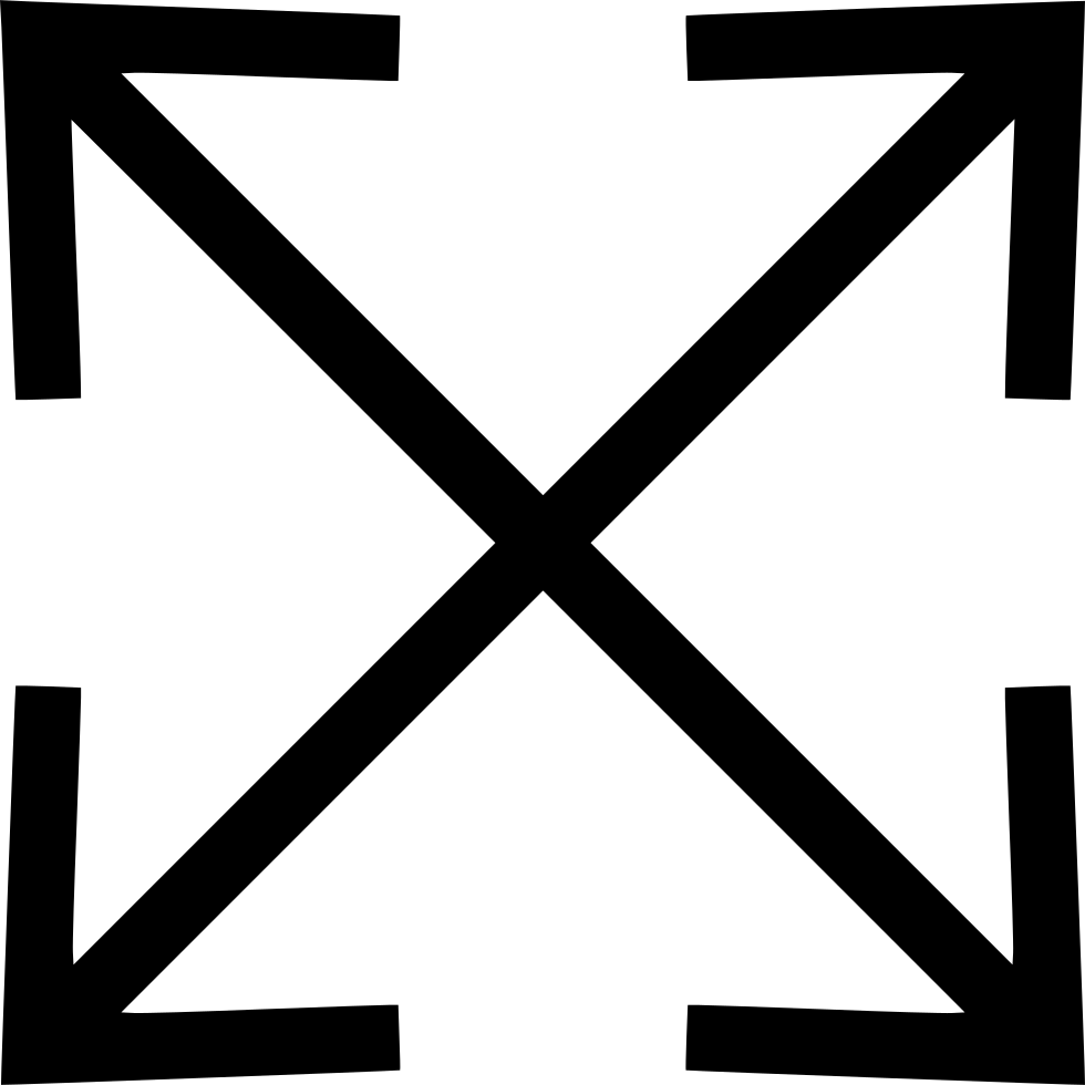 Expand Arrow Icon Black Background PNG with transparent background