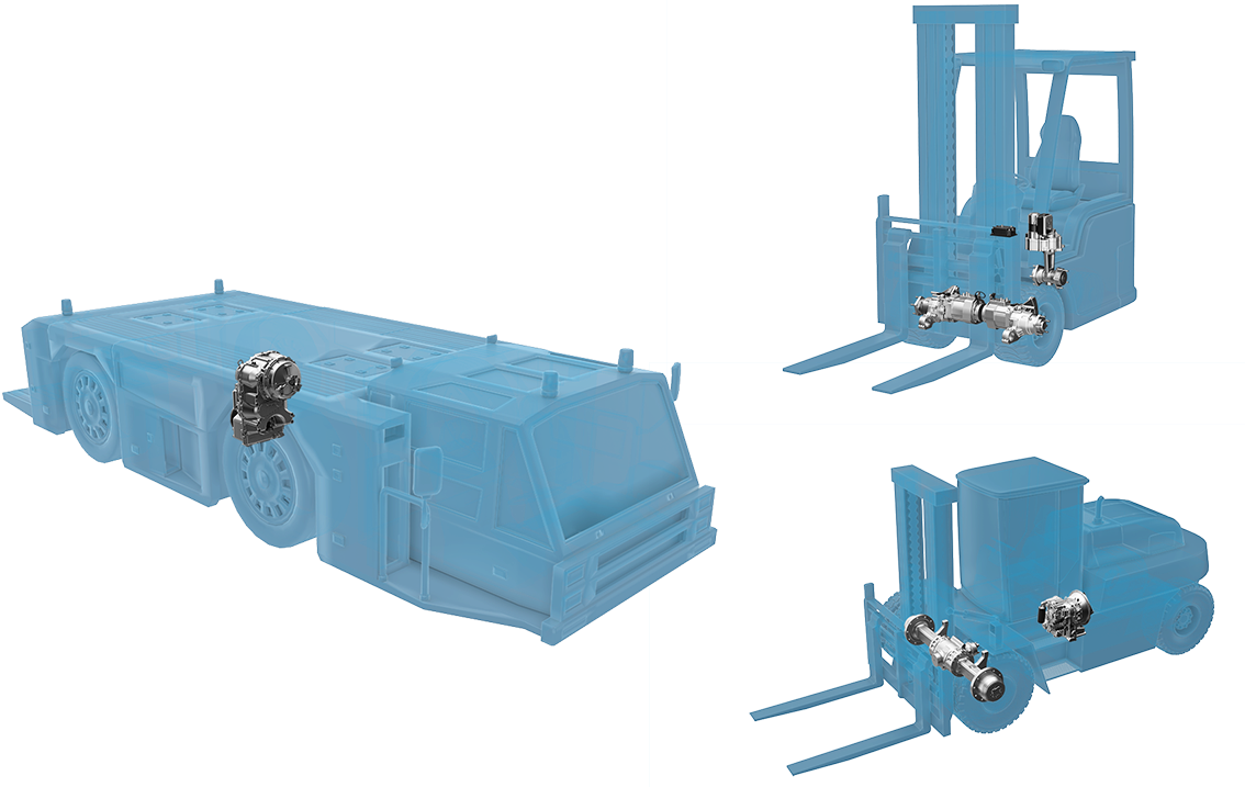 Exploded View Forklift Components