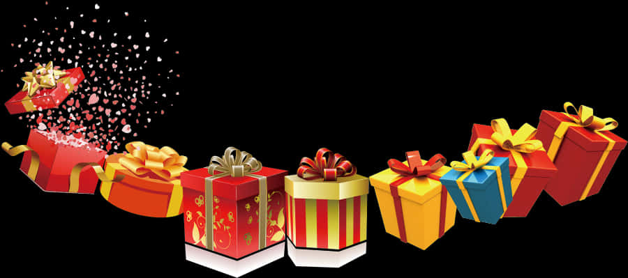 Holiday Gift Box Png - Holiday Gifts Png, Transparent Png PNG with transparent background