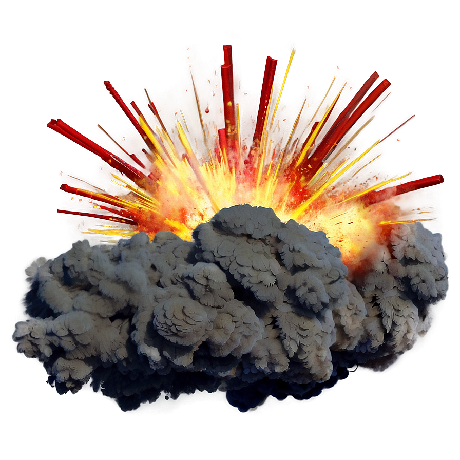 explosion a PNG with transparent background