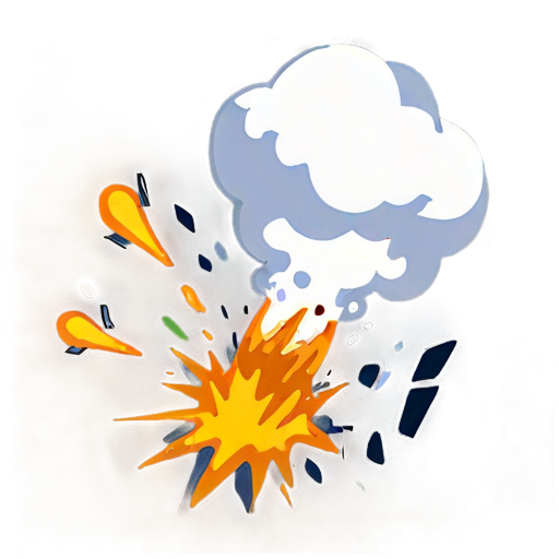 explosion b PNG image with a transparent background, free high-resolution download