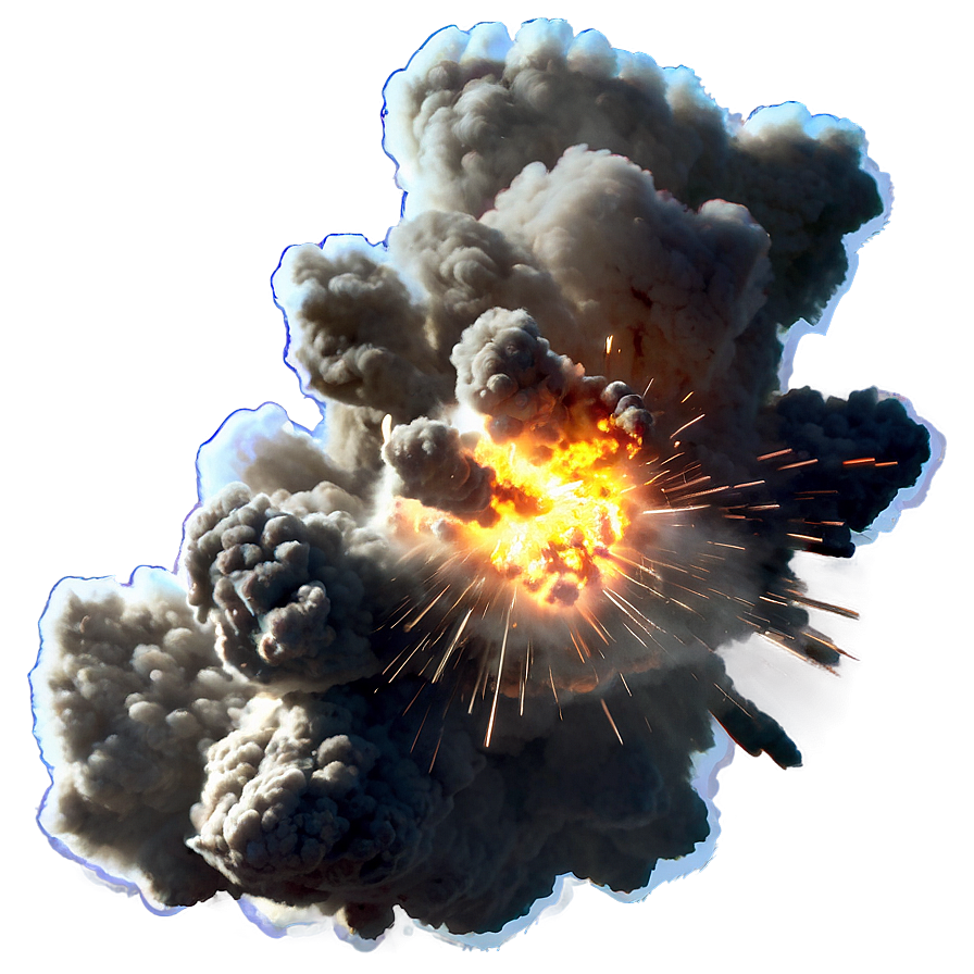 explosion b PNG with transparent background
