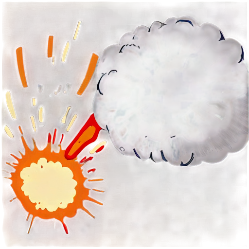 explosion c PNG with transparent background