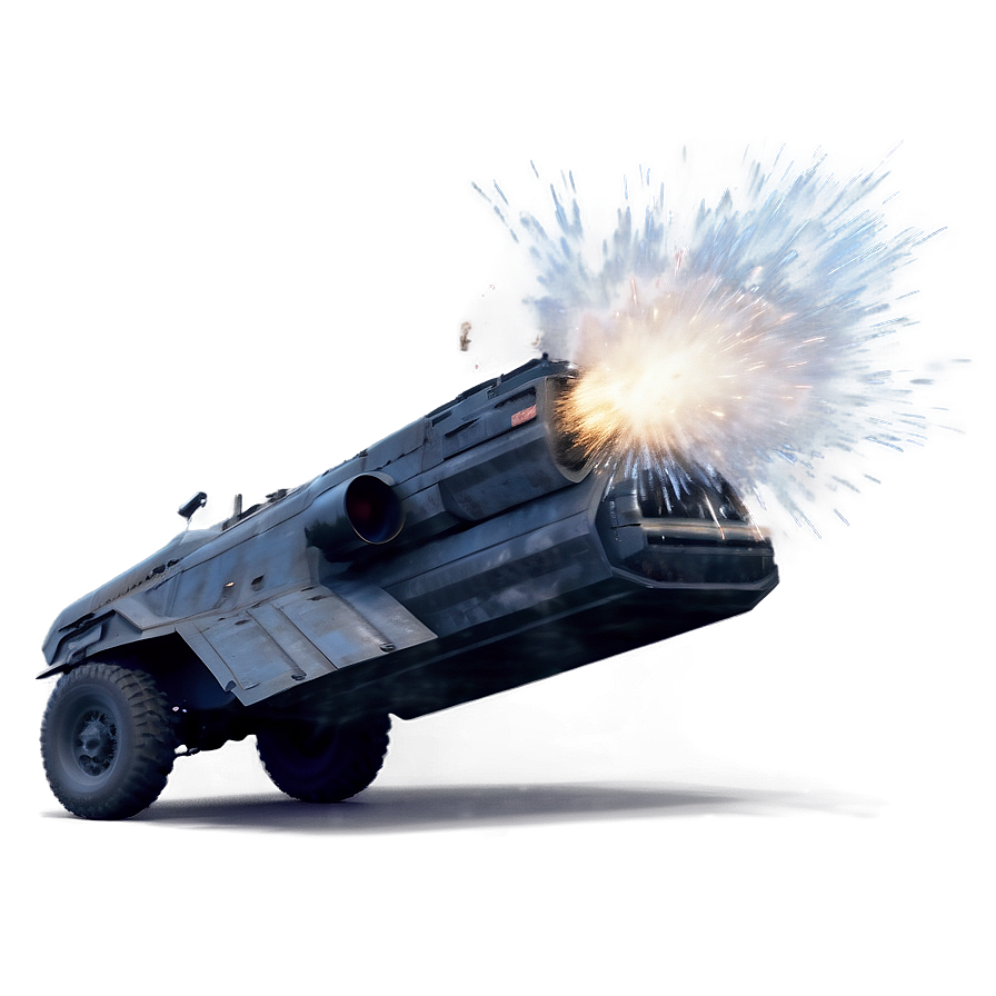 Explosive Action Scene PNG xak PNG with transparent background
