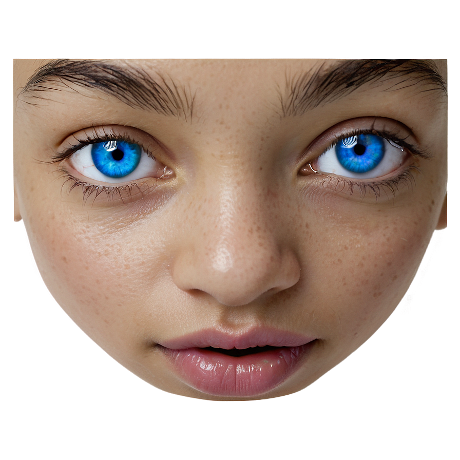 Expressive Blue Eyes Png 06122024