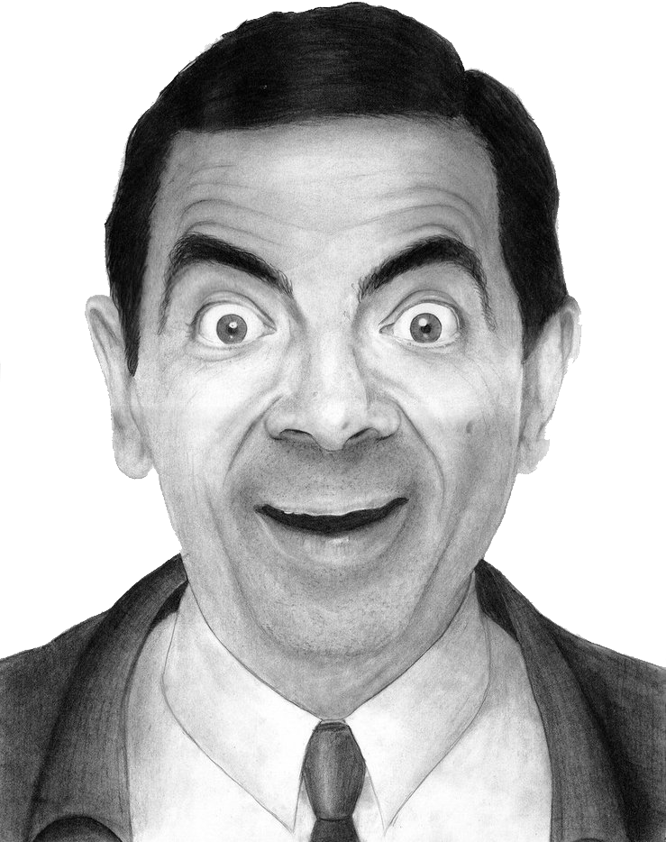 Mr Bean Png - Mr Bean Face Sketch, Transparent Png PNG with transparent background