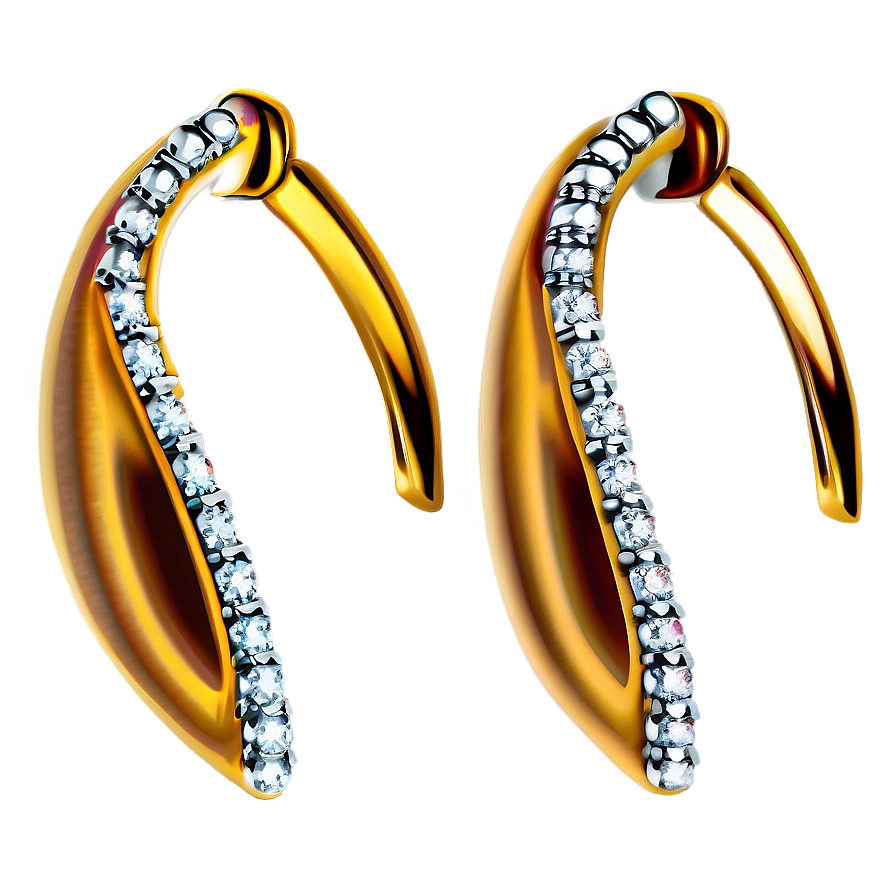 Exquisite Diamond Earrings Png Gxh