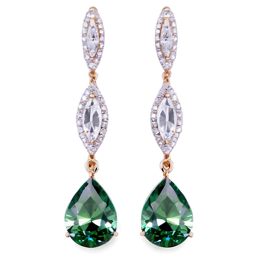 Exquisite Diamond Earrings Png Rfy