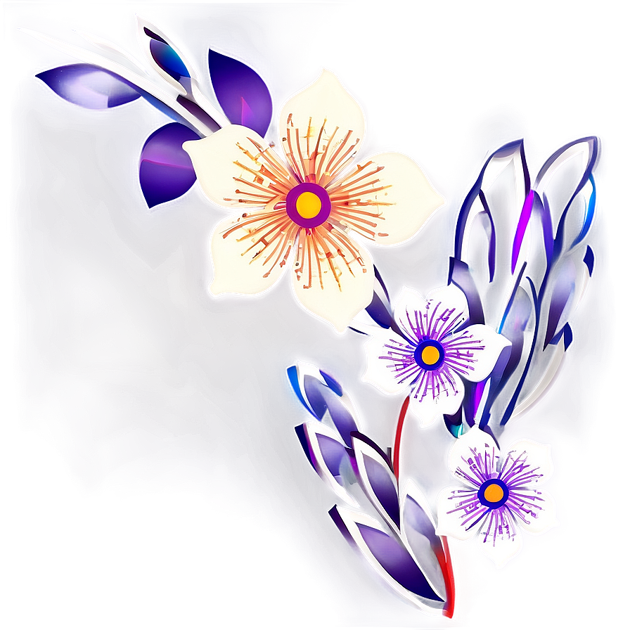 Exquisite Flower Design Transparent Png 17