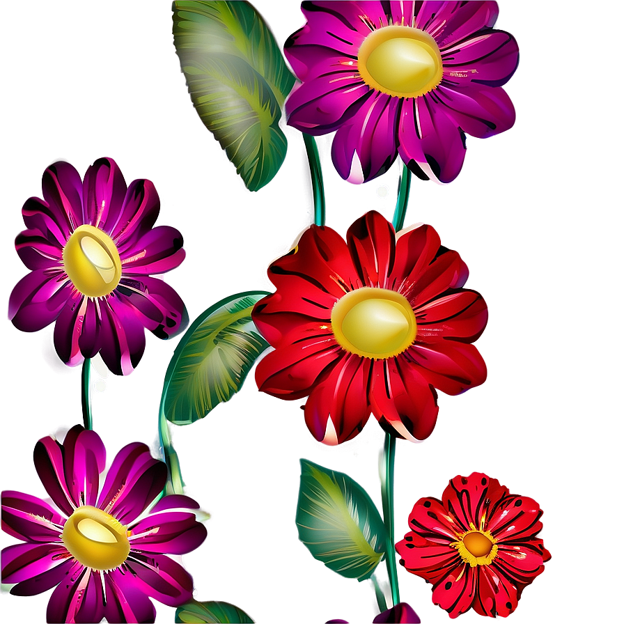 Exquisite Flower Design Transparent PNG svo PNG image with a transparent background, free high-resolution download
