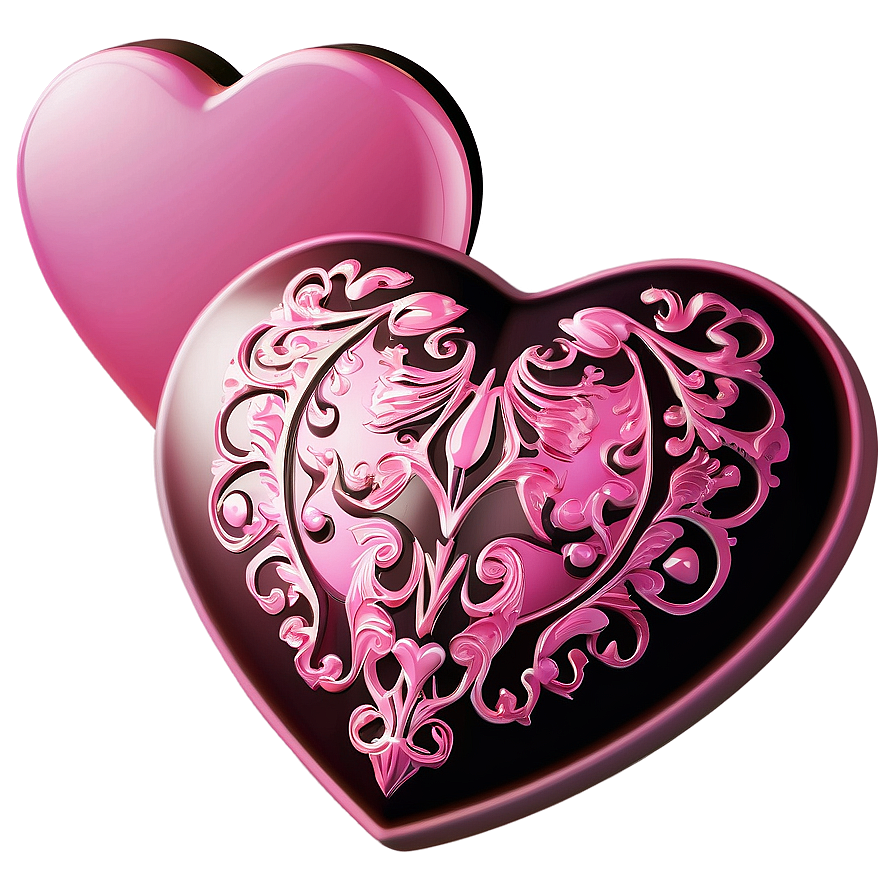 Exquisite Pink Hearts Png Vkr98