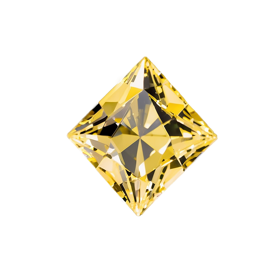 Exquisite Yellow Diamond Detail Png 90