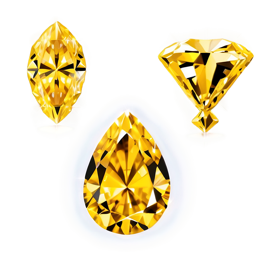 Exquisite Yellow Diamond Detail Png Ahl17