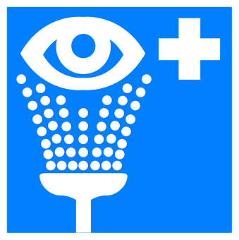 Eye_ Examination_ Symbol_ Blue_ Background PNG with transparent background